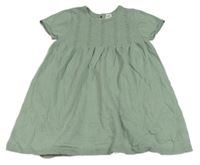 Zelené svetrové vzorované šaty H&M
