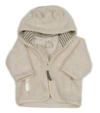 Svetloružová chlpatá prepínaci mikina s kapucňou H&M