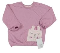 Nové - Fialová mikina s králíčkem George