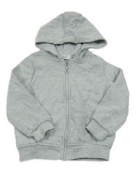 Svetlosivá melírovaná prepínaci mikina s kapucňou Primark