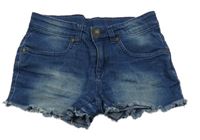 Tmavomodré riflové teplákové kraťasy Y.F.K.