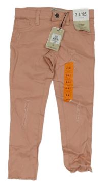 Nové - růžové skinny rifle s prošoupáním Denim Co.