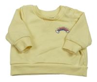 Žltá mikina s dúhou Primark