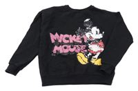 Čierna mikina s Mickeym Zara