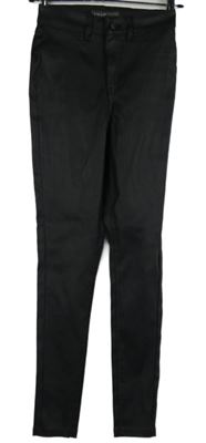 Dámské černé potažené skinny kalhoty Denim vel. 32