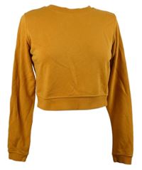 Dámská okrová crop mikina H&M