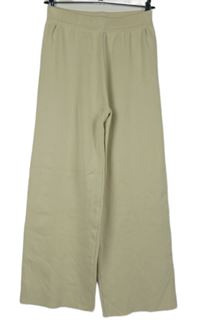 Dámské béžové pletené palazzo kalhoty 