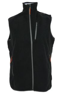 Pánská černá fleecová funkční vesta Decathlon 