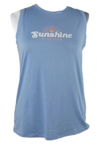 Dámský světlemodrý top s nápisem M&S