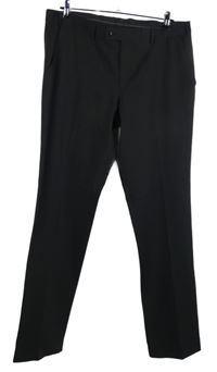 Pánske čierne spoločenské nohavice C&A