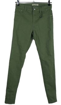 Dámske khaki skinny rifle Denim