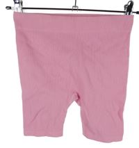 Dámske svetloružové rebrované elastické kraťasy Primark
