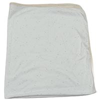 Bielo-béžová bavlnená osuška s hviezdičkami Mothercare