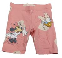 Ružové elastické kraťasy s Minnie a Daisy Disney