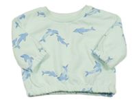 Svetlomodrá mikina s delfínmi Primark