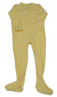 Žlutý žebrovaný overal Next