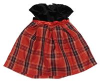 Černo-červené kostkované šaty so cute