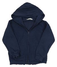 Tmavomodrá prepínaci mikina s kapucňou H&M
