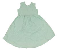 Pomněnkové plátěné šaty 