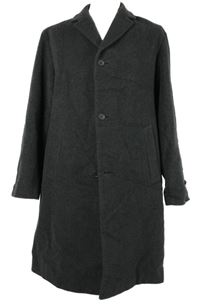 Pánsky tmavosivý vlnený dlhý kabát Strellson