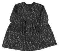 Tmavosivé teplákové šaty s hviezdami F&F