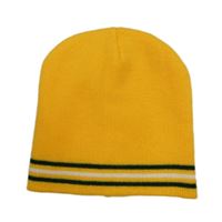 Žlutá čepice s pruhy