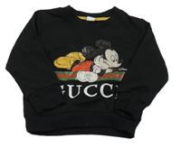 Černá mikina s Mickey Mousem