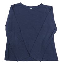 Tmavomodré tričko H&M