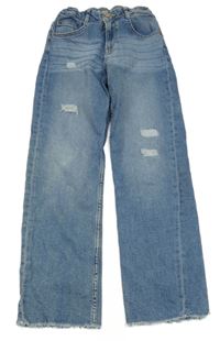 Světlemodré široké rifle s prošoupáním Garcia 