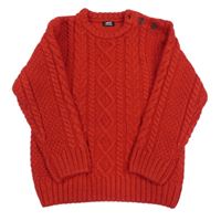 Červený vzorovaný svetr Next