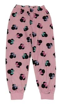 Růžové plyšové pyžamové kalhoty s Minnie Primark