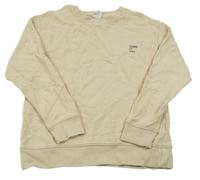 Svetlobéžová mikina s nápismi ZARA