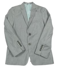 Šedé melírované slavnostní sako