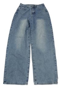 Modré wide leg rifle Shein