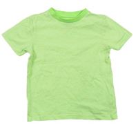 Neónově zeleno-bielo-oranžové tričko F&F