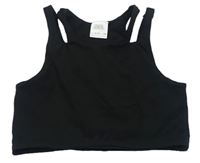 Čierny crop top Zara