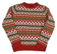 Barevný vzorovaný svetr Next 