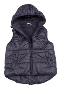 Lilková šušťáková zateplená vesta s kapucňou Zebralino