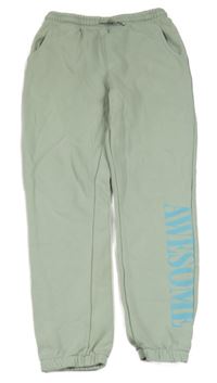 Světlezelené tepláky s nápisem Beatwear 