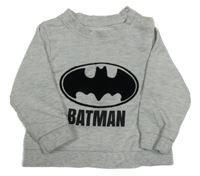 Šedá melírovaná mikina s Batmanem Sinsay