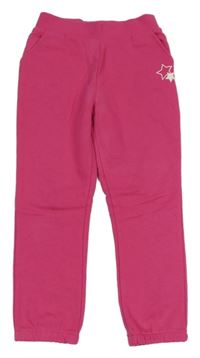 Fuchsiové tepláky s hvězdičkami Topolino