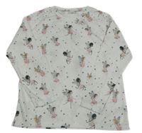 Biele tričko s vílami Next