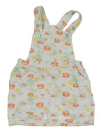 Biele teplákové šaty s kvetmi Ergee