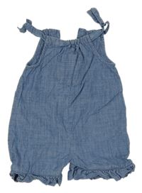 Modrý riflový kraťasový overal Zippy