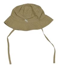 Béžový plátenný klobúk H&M