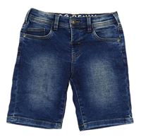 Modré jogger teplákové riflové kraťasy C&A