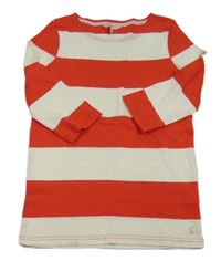 Červeno-bílá pruhovaná tunika joules