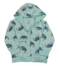 Mátová prepínaci mikina so Stitchem a kapucňou PRIMARK