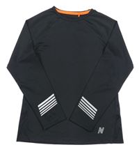 Černé funkční sportovní triko Next