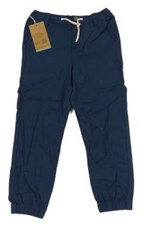 Nové - tmavomodré cuff kalhoty Tchibo